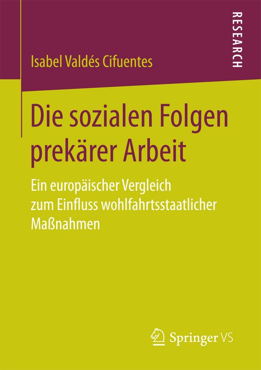 Produktbild: Die sozialen Folgen prek&auml;rer Arbeit