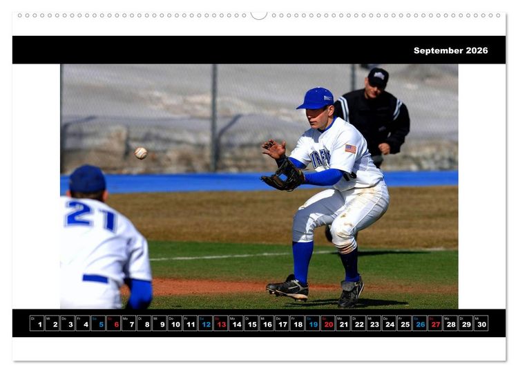 Produktbild: Kultsport Baseball (Wandkalender 2026 DIN A2 quer), CALVENDO Monatskalender