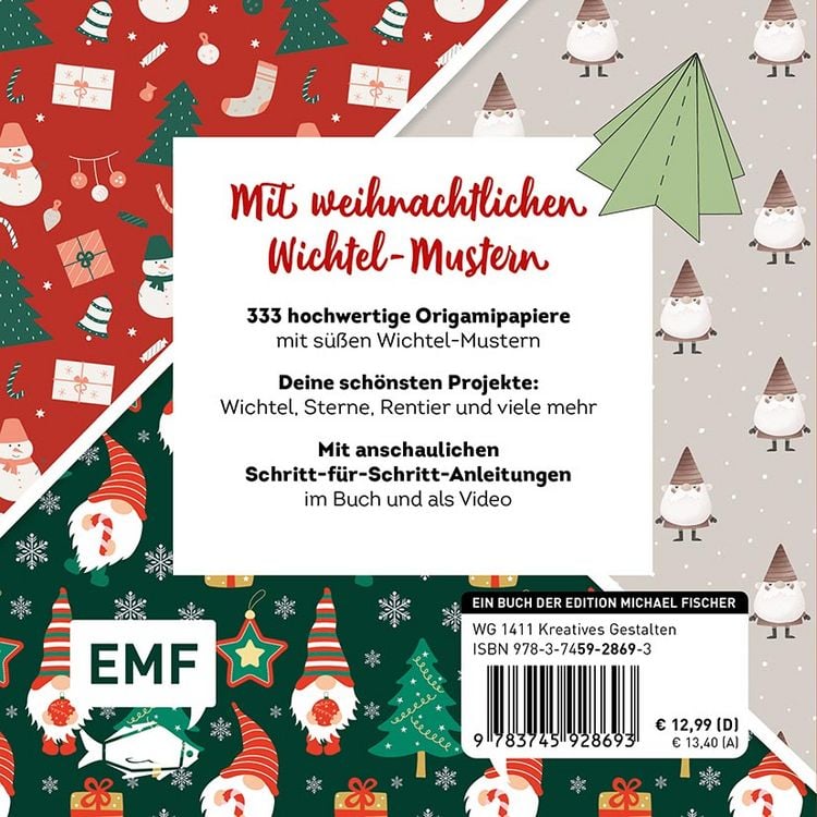 Produktbild: 333 Origami &ndash; Wichtel-Weihnachten