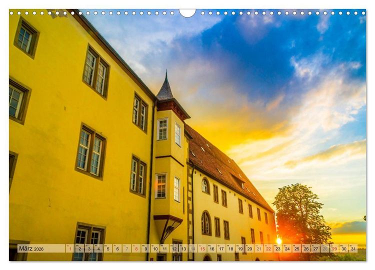 Produktbild: Leonberg - Altstadt in Abendstimmung (Wandkalender 2026 DIN A3 quer), CALVENDO Monatskalender
