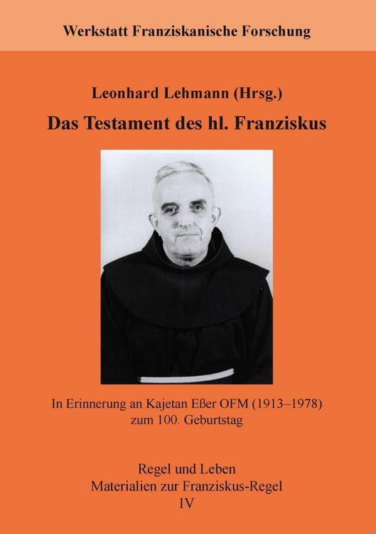 Produktbild: Das Testament des hl. Franziskus
