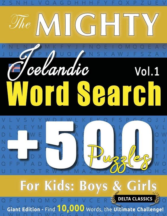 Produktbild: The Mighty Icelandic Word Search - 500 Puzzles For Kids