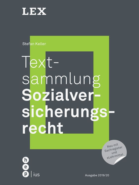 Produktbild: Textsammlung Sozialversicherungsrecht (Print inkl. eLehrmittel)