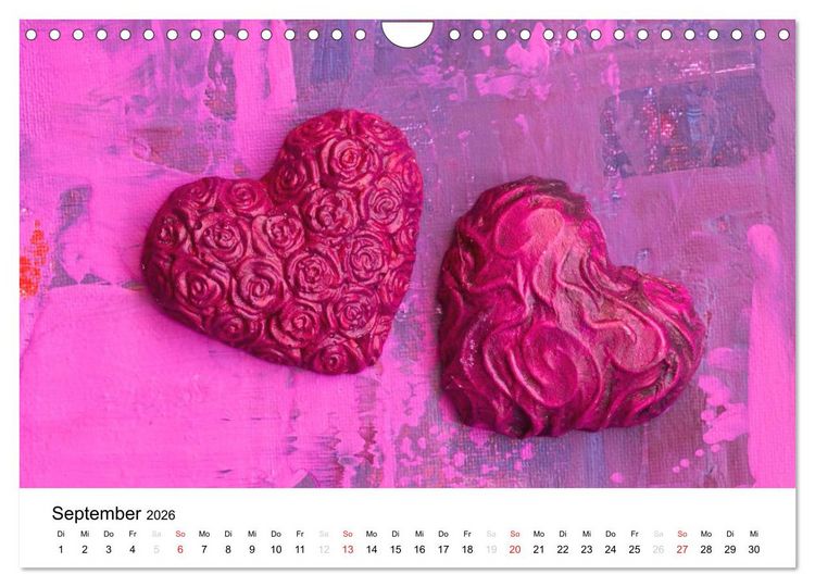 Produktbild: Mein Herz schl&auml;gt pink (Wandkalender 2026 DIN A4 quer), CALVENDO Monatskalender