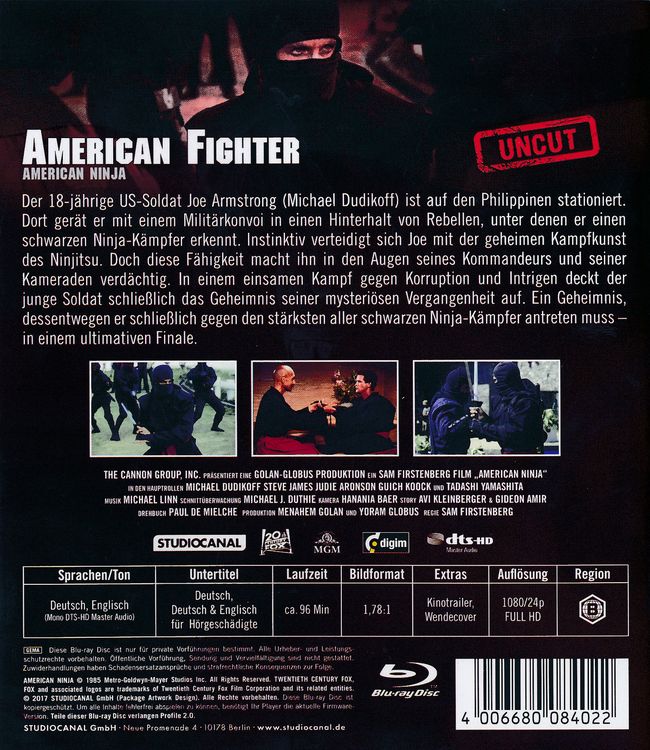 Produktbild: American Fighter - Uncut
