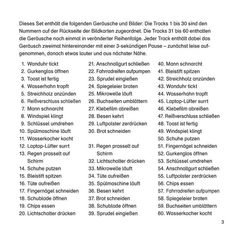 Produktbild: Leise Alltagsger&auml;usche