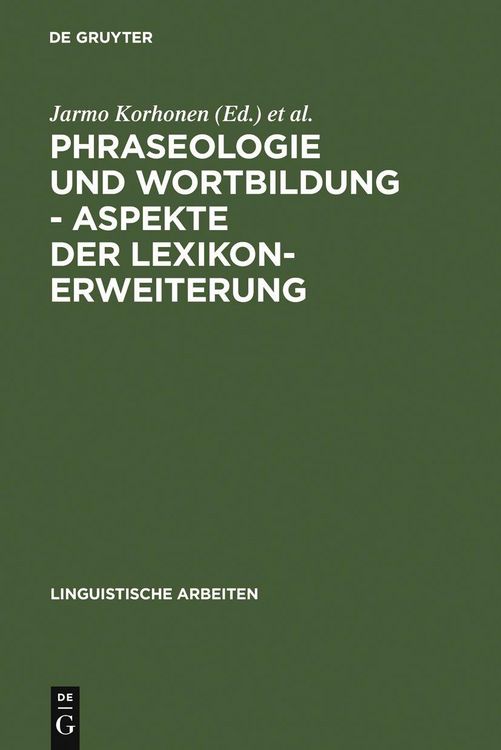 Produktbild: Phraseologie und Wortbildung - Aspekte der Lexikonerweiterung