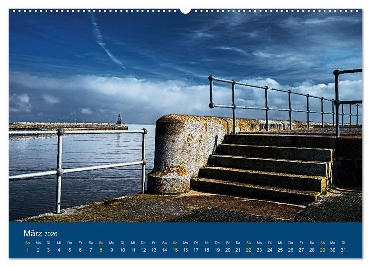 Produktbild: Die Nordmole in Wilhelmshaven. Historisches Relikt und Lieblingsort. (Wandkalender 2026 DIN A2 quer), CALVENDO Monatskalender