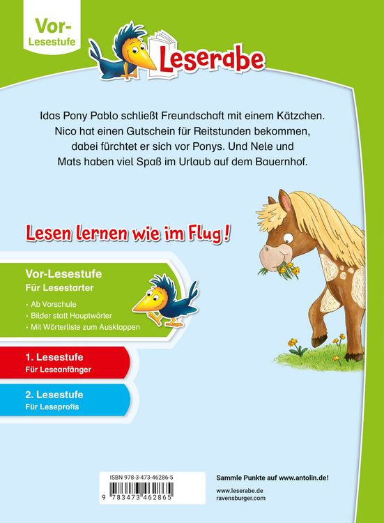 Produktbild: Leserabe Vor-Lesestufe - Ponygeschichten