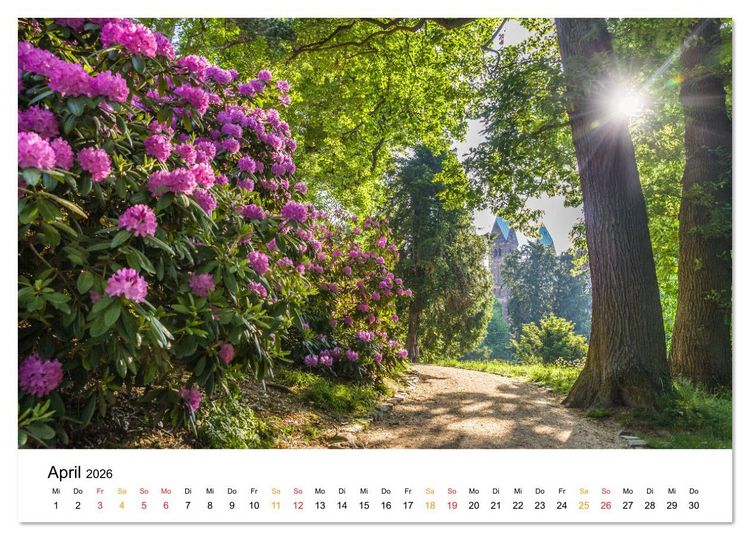 Produktbild: Bad Homburg - Die Perle im Hochtaunus (hochwertiger Premium Wandkalender 2026 DIN A2 quer), Kunstdruck in Hochglanz