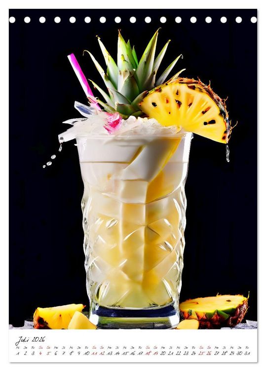Produktbild: Mixology Meisterwerke (Tischkalender 2026 DIN A5 hoch), CALVENDO Monatskalender