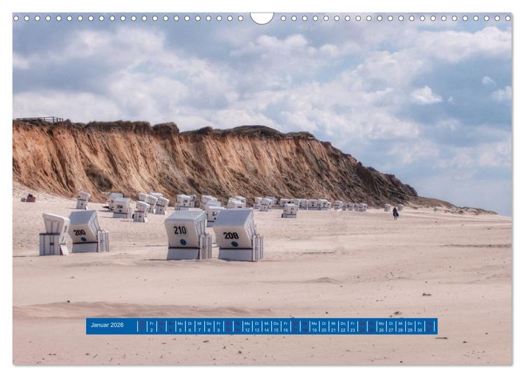 Produktbild: Ein Tag am Meer - Impressionen von der Insel Sylt (Wandkalender 2026 DIN A3 quer), CALVENDO Monatskalender