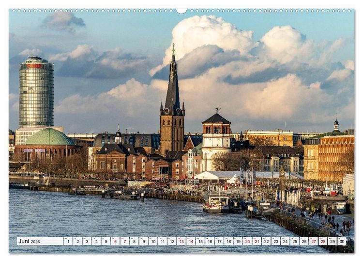 Produktbild: Landeshauptstadt D&uuml;sseldorf (Wandkalender 2026 DIN A2 quer), CALVENDO Monatskalender