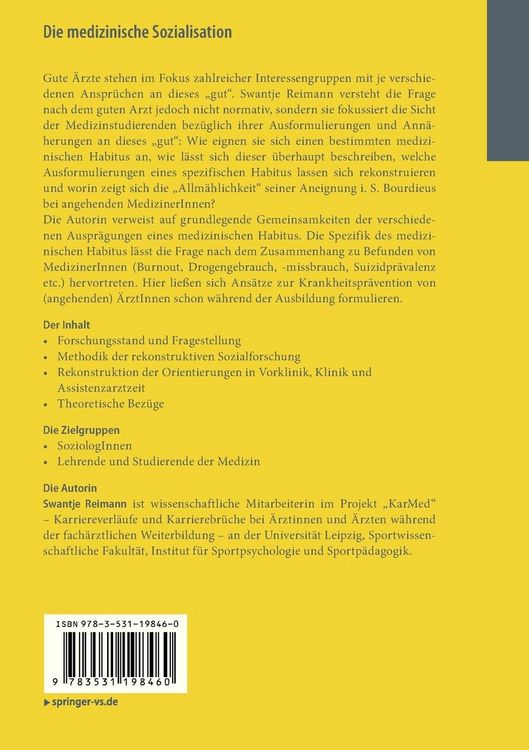 Produktbild: Die medizinische Sozialisation