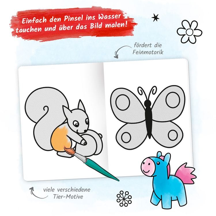 Produktbild: Tr&ouml;tsch Malbuch Zaubermalbuch Bunte Tierwelt