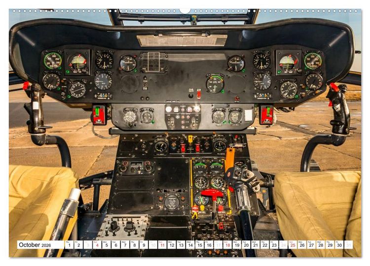 Produktbild: Cockpit sights (High Quality Premium Wall Calendar 2026 DIN A2 landscape),CALVENDO 12 Month Wall Calendar