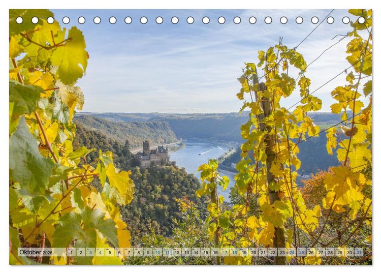 Produktbild: Romantisches Rheintal (Tischkalender 2026 DIN A5 quer), CALVENDO Monatskalender