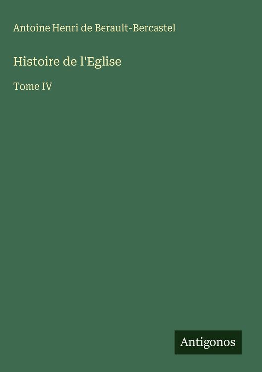 Produktbild: Histoire de l'Eglise