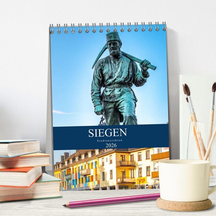 Produktbild: Siegener Stadtansichten (Tischkalender 2026 DIN A5 hoch), CALVENDO Monatskalender