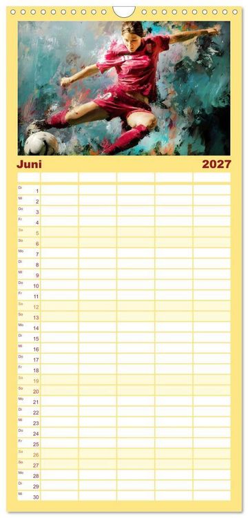 Produktbild: Familienplaner 2027 - Olympia. Anders. mit 5 Spalten (Wandkalender, 21 x 45 cm) CALVENDO