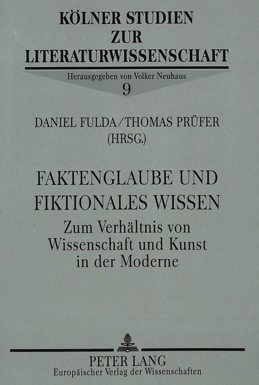 Produktbild: Faktenglaube und fiktionales Wissen