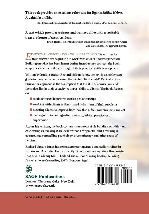 Produktbild: Essential Counselling and Therapy Skills