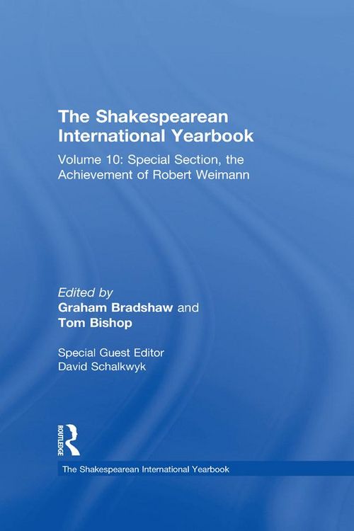 Produktbild: The Shakespearean International Yearbook