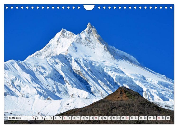 Produktbild: NEPAL, die Umrundung des Manaslu (Wandkalender 2026 DIN A4 quer), CALVENDO Monatskalender