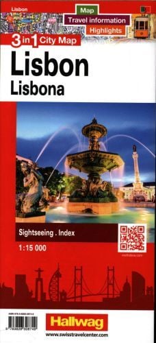 Produktbild: Hallwag Stadtplan Lissabon