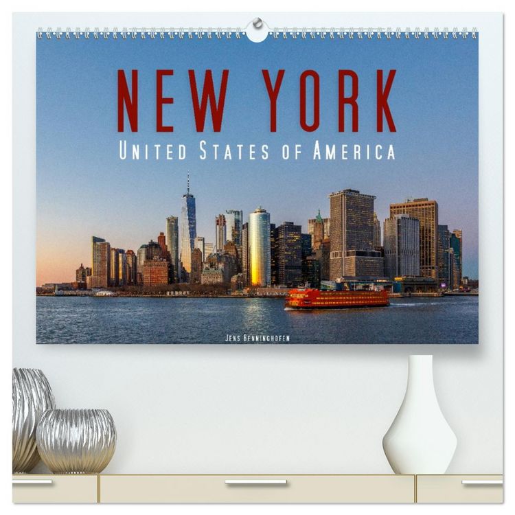 Produktbild: New York - United States of America (hochwertiger Premium Wandkalender 2026 DIN A2 quer), Kunstdruck in Hochglanz