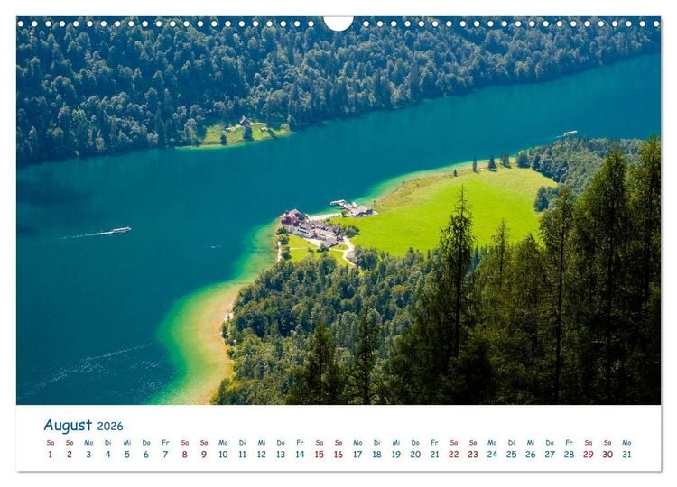 Produktbild: Der K&ouml;nigssee Perle unter dem Watzmann (Wandkalender 2026 DIN A3 quer), CALVENDO Monatskalender