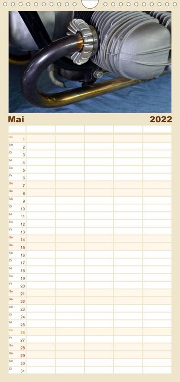 Produktbild: Familienplaner BMW R69S (Wandkalender 2022 , 21 cm x 45 cm, hoch)