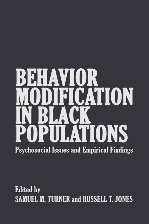 Produktbild: Behavior Modification in Black Populations