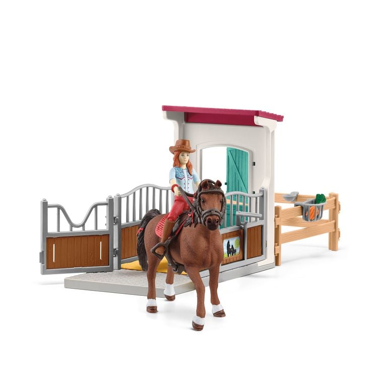Produktbild: schleich&reg; 13793 Pferdebox mit Hannah & Cayenne