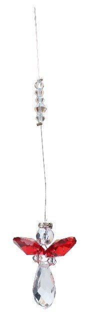Produktbild: Suncatcher Engel, rot, 3 cm