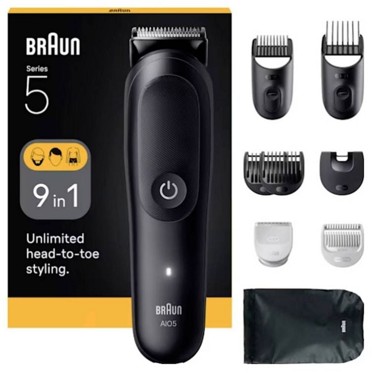 Produktbild: Braun Braun Series 5 All-In-One Style Kit AIO5 Bartschneider, Haarschneider, K&ouml;rperhaartrimmer Schwarz