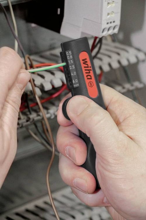 Produktbild: Wiha 44242 Abisolierwerkzeug 0.5 bis 6mm&sup2; 10 bis 20 8 bis 13mm