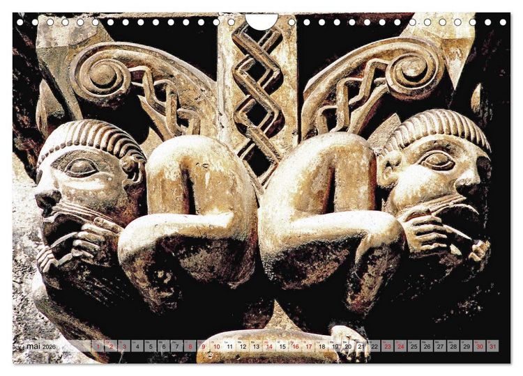 Produktbild: Lumi&egrave;re de cath&eacute;drale (Calendrier mural 2026 DIN A4 vertical), CALVENDO calendrier mensuel