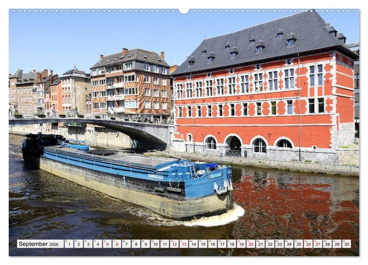 Produktbild: Namur - Hauptstadt der Wallonie (hochwertiger Premium Wandkalender 2026 DIN A2 quer), Kunstdruck in Hochglanz