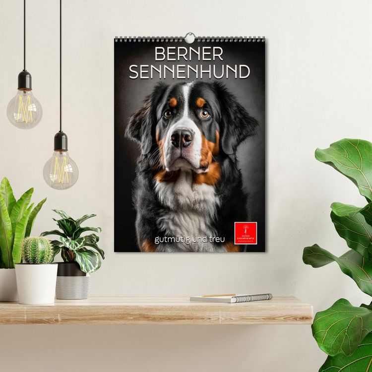 Produktbild: Berner Sennenhund - gutm&uuml;tig und treu (Wandkalender 2026 DIN A3 hoch), CALVENDO Monatskalender