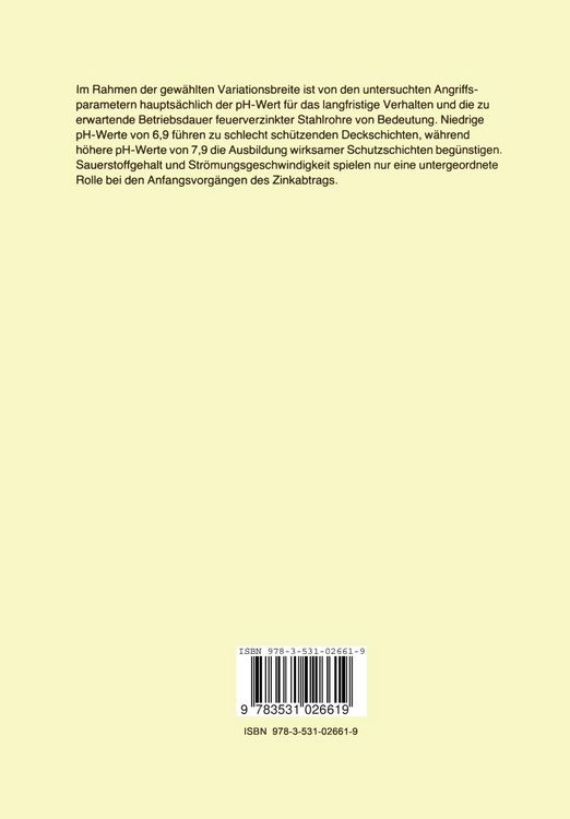 Produktbild: Untersuchung des Einflusses der Str&ouml;mungsgeschwindigkeit, des Sauerstoffgehaltes und des pH-Wertes von kalten Trinkw&auml;ssern auf das Korrosionsschutzver