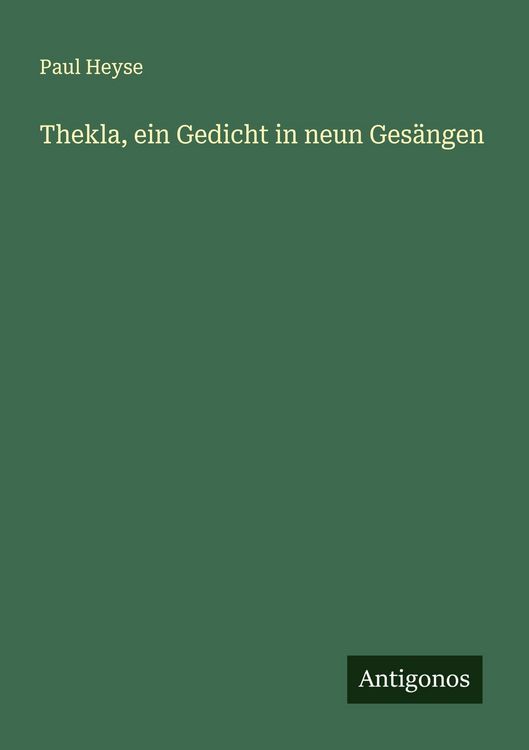 Produktbild: Thekla, ein Gedicht in neun Ges&auml;ngen