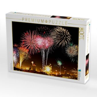Produktbild: CALVENDO Puzzle Leipzig Jahreswechsel | 1000 Teile Lege-Gr&ouml;&szlig;e 64x48cm Foto-Puzzle f&uuml;r gl&uuml;ckliche Stunden
