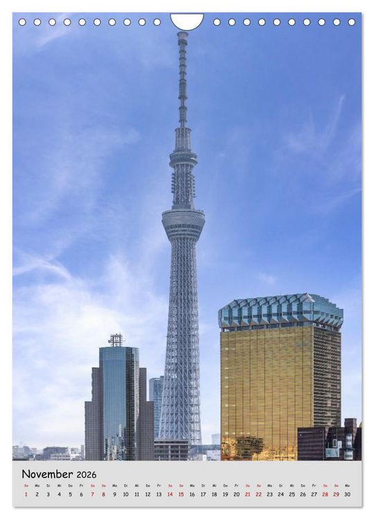 Produktbild: Tokio - Facetten einer Weltstadt (Wandkalender 2026 DIN A4 hoch), CALVENDO Monatskalender