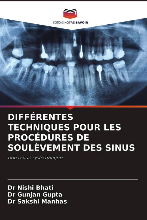 Produktbild: Diff&eacute;rentes Techniques Pour Les Proc&eacute;dures De Soul&egrave;vement des Sinus