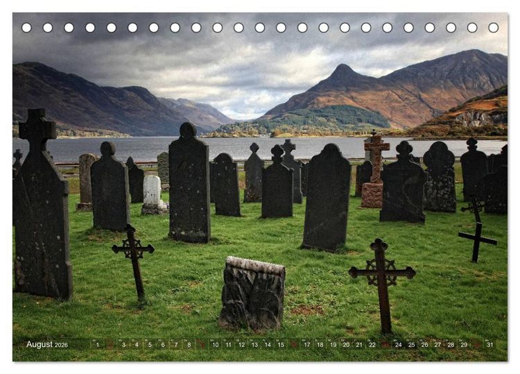 Produktbild: Reiseziel Schottland (Tischkalender 2026 DIN A5 quer), CALVENDO Monatskalender