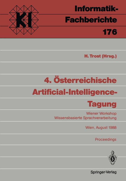 Produktbild: 4. &Ouml;sterreichische Artificial-Intelligence-Tagung