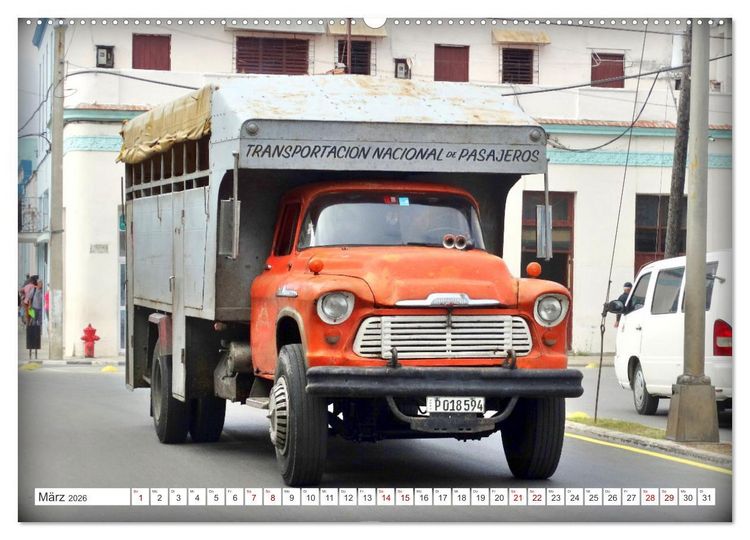 Produktbild: LKW-Busse - Made in Cuba (hochwertiger Premium Wandkalender 2026 DIN A2 quer), Kunstdruck in Hochglanz