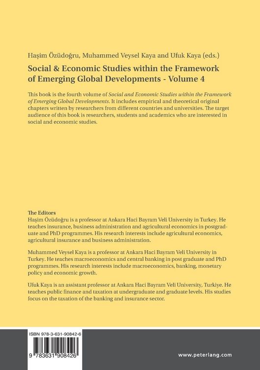 Produktbild: Social & Economic Studies within the Framework of Emerging Global Developments - Volume 4