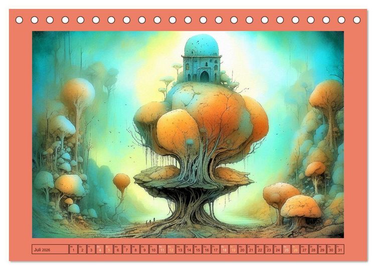 Produktbild: Wundersame Wurzelwelten (Tischkalender 2026 DIN A5 quer), CALVENDO Monatskalender